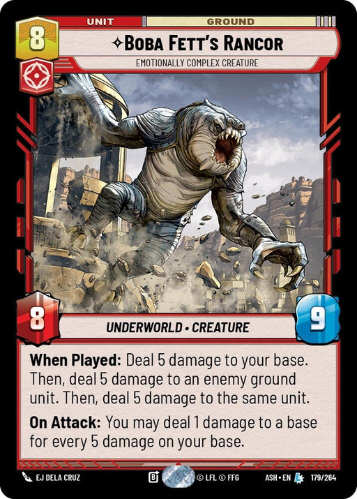 Image for Boba Fett's Rancor - Emotionally Complex Creature (179/264) [Ashes of the Empire] {ASH} - Star Wars: Unlimited