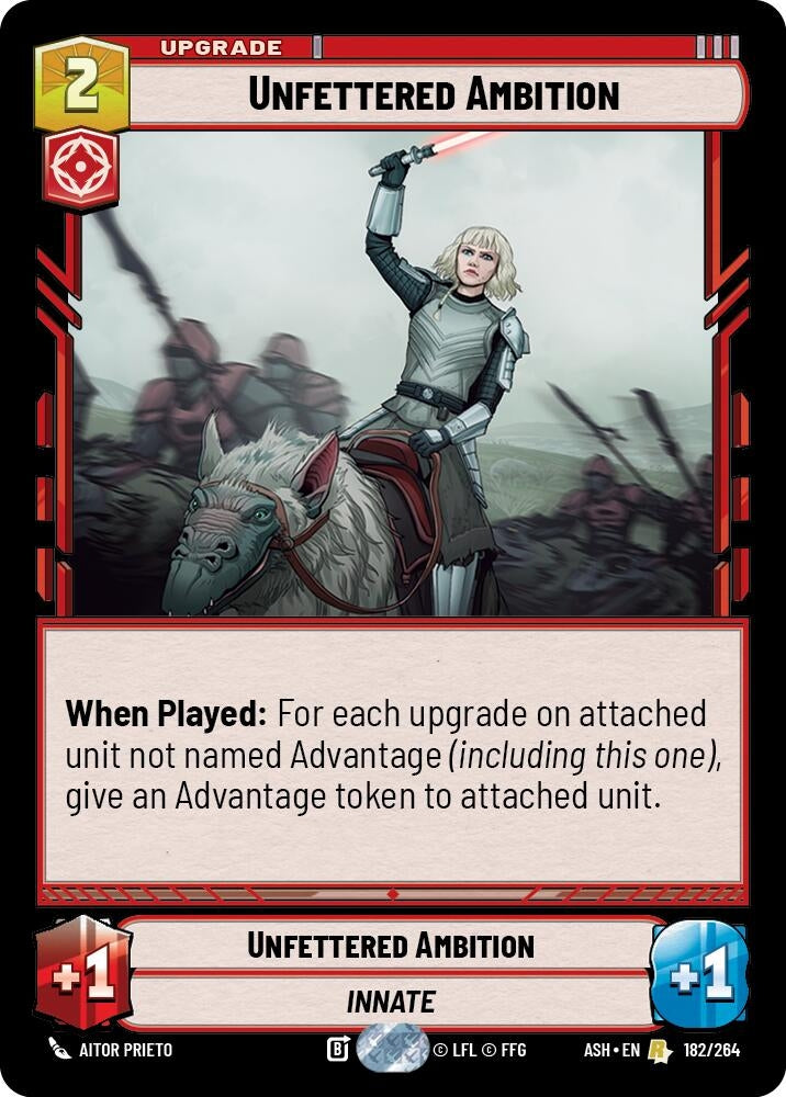 Image for Unfettered Ambition (182/264) [Ashes of the Empire] {ASH} - Star Wars: Unlimited