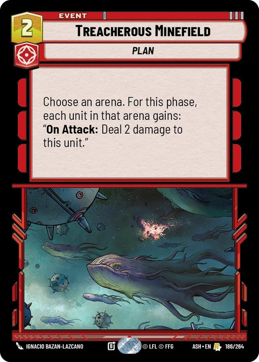 Image for Treacherous Minefield (186/264) [Ashes of the Empire] {ASH} - Star Wars: Unlimited
