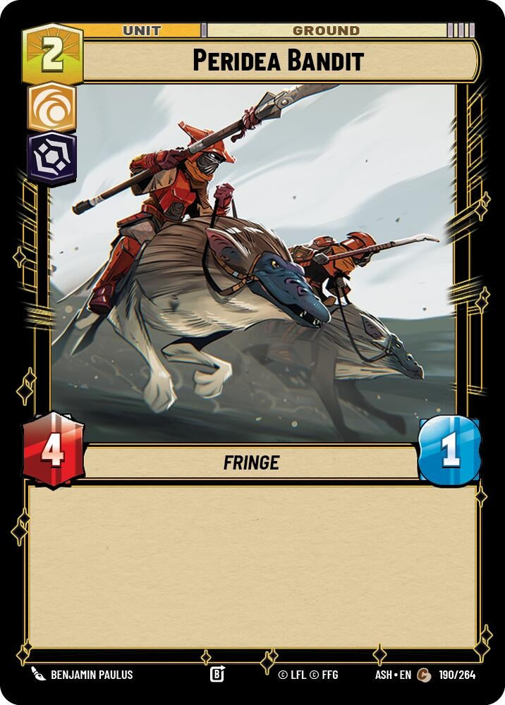 Image for Peridea Bandit (190/264) [Ashes of the Empire] {ASH} - Star Wars: Unlimited