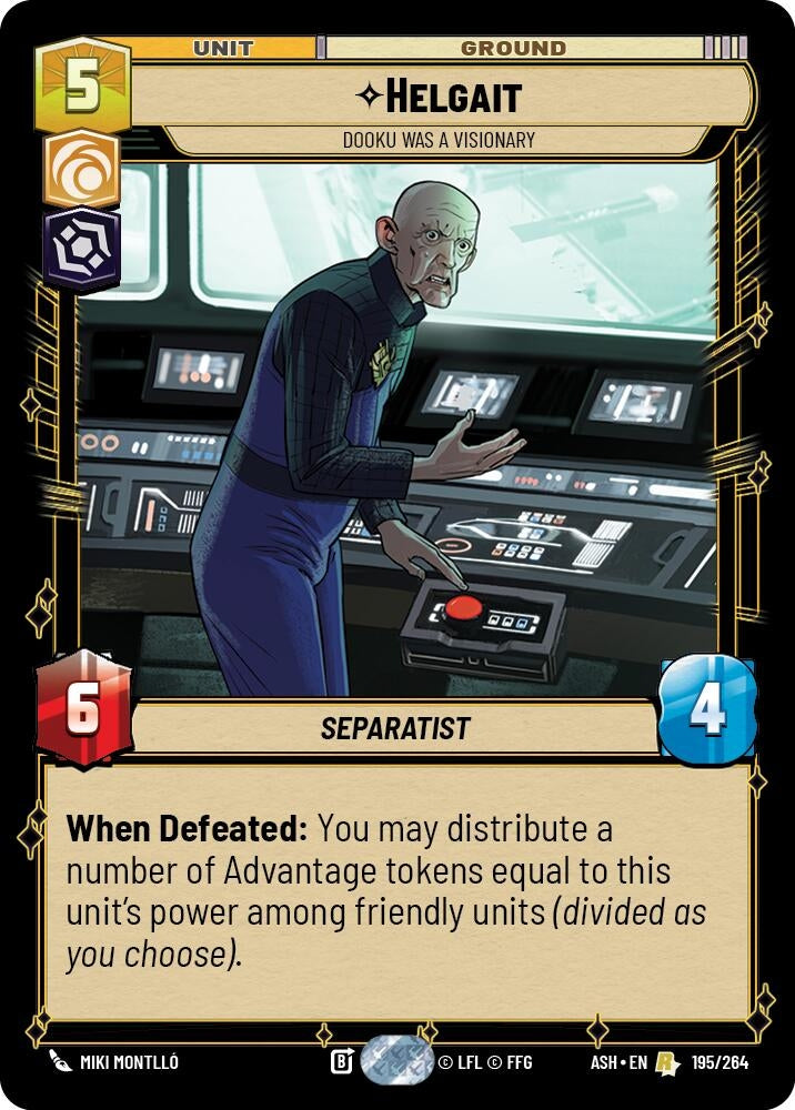 Image for Helgait - Dooku Was a Visionary (195/264) [Ashes of the Empire] {ASH} - Star Wars: Unlimited
