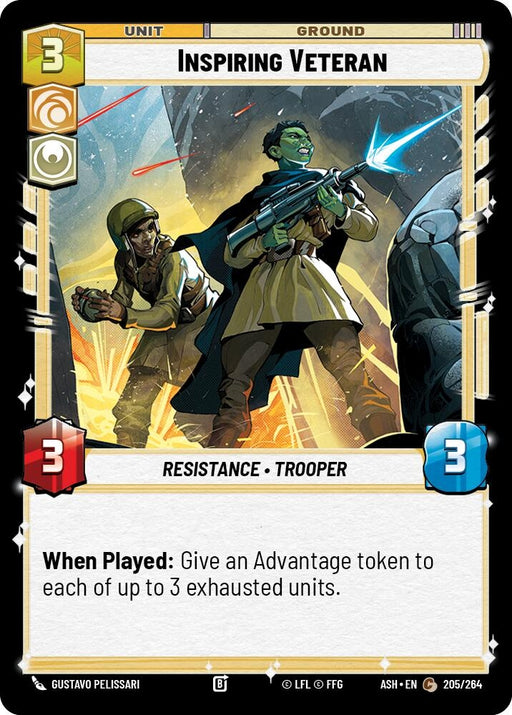 Image for Inspiring Veteran (205/264) [Ashes of the Empire] {ASH} - Star Wars: Unlimited