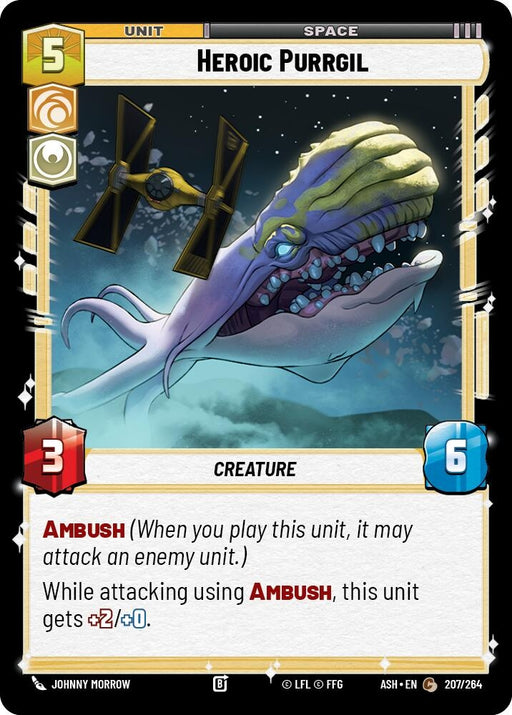 Image for Heroic Purrgil (207/264) [Ashes of the Empire] {ASH} - Star Wars: Unlimited