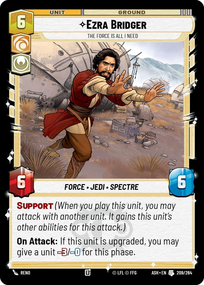 Image for Ezra Bridger - The Force is All I Need (209/264) [Ashes of the Empire] {ASH} - Star Wars: Unlimited