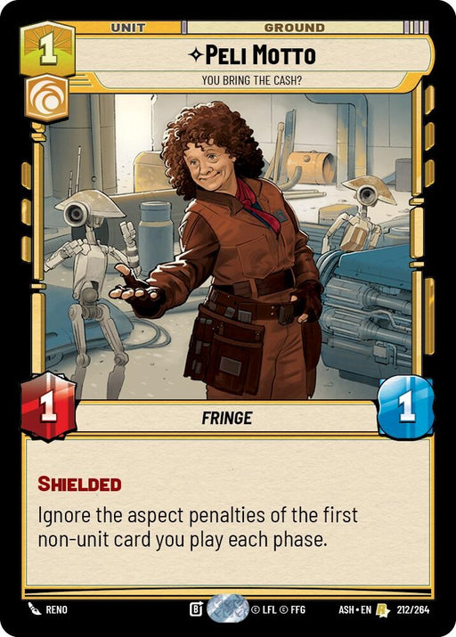Image for Peli Motto - You Bring the Cash? (212/264) [Ashes of the Empire] {ASH} - Star Wars: Unlimited