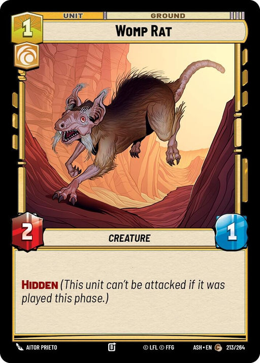Image for Womp Rat (213/264) [Ashes of the Empire] {ASH} - Star Wars: Unlimited