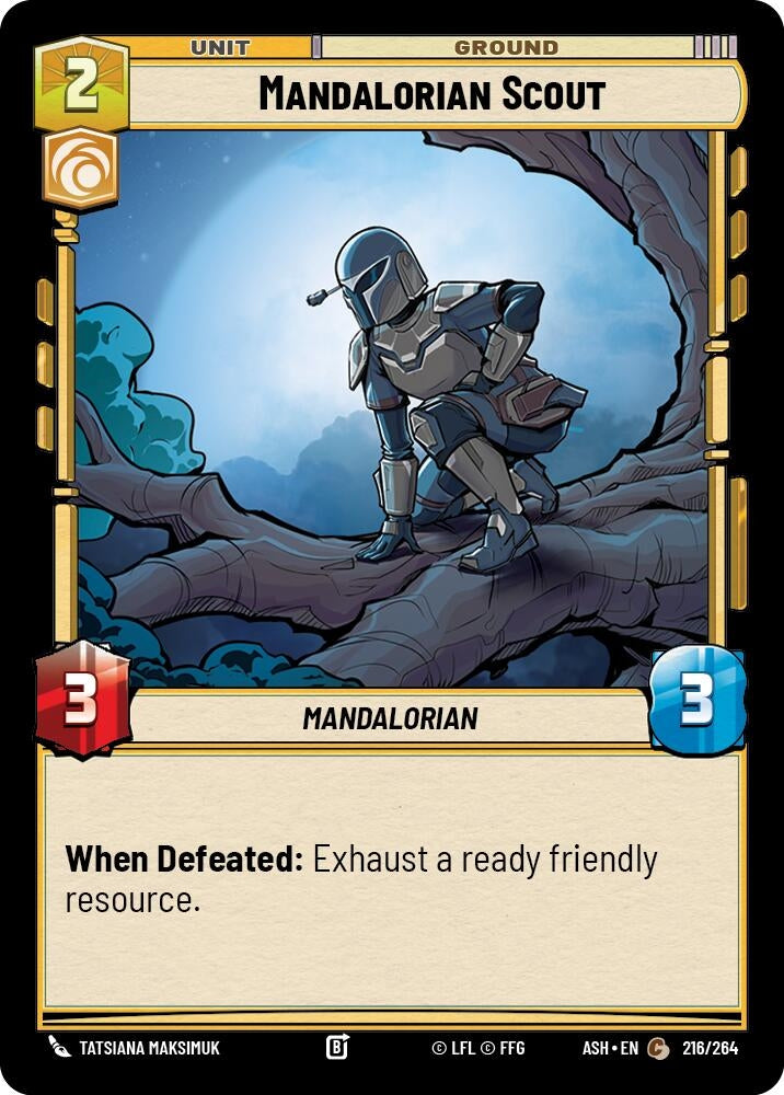 Image for Mandalorian Scout (216/264) [Ashes of the Empire] {ASH} - Star Wars: Unlimited