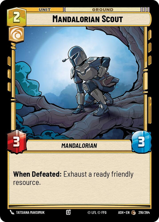 Image for Mandalorian Scout (216/264) [Ashes of the Empire] {ASH} - Star Wars: Unlimited