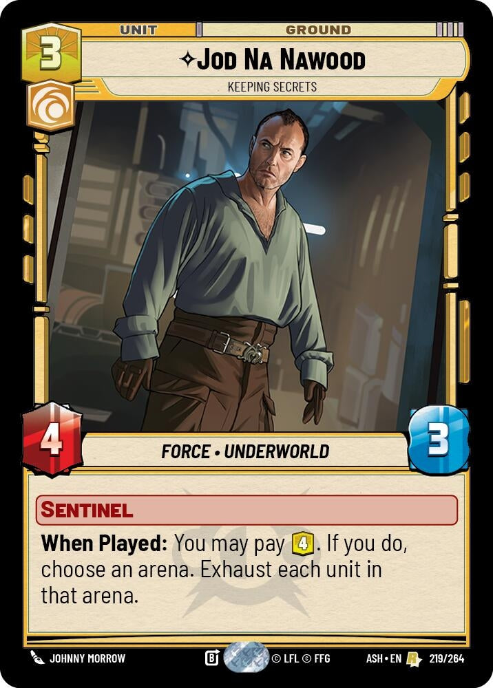 Image for Jod Na Nawood - Keeping Secrets (219/264) [Ashes of the Empire] {ASH} - Star Wars: Unlimited