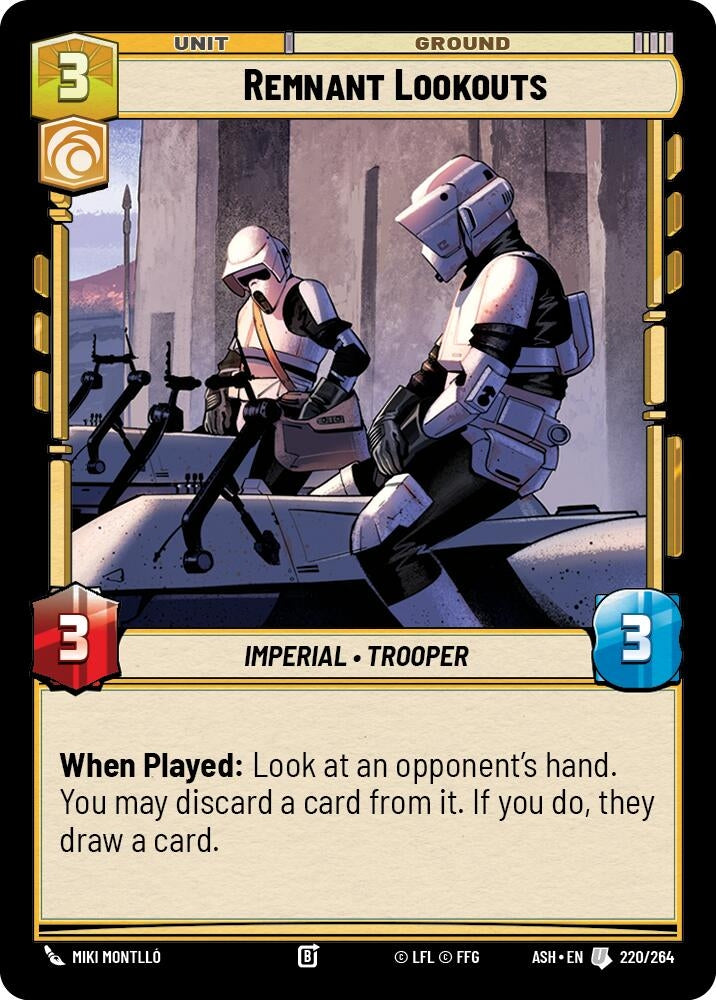 Image for Remnant Lookouts (220/264) [Ashes of the Empire] {ASH} - Star Wars: Unlimited