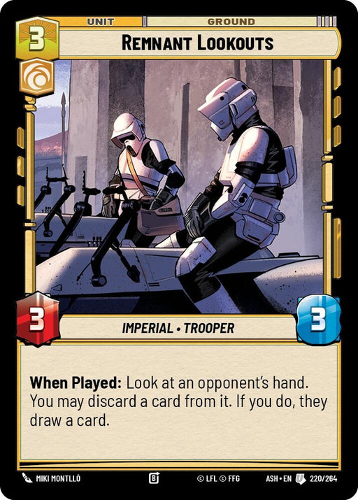 Image for Remnant Lookouts (220/264) [Ashes of the Empire] {ASH} - Star Wars: Unlimited