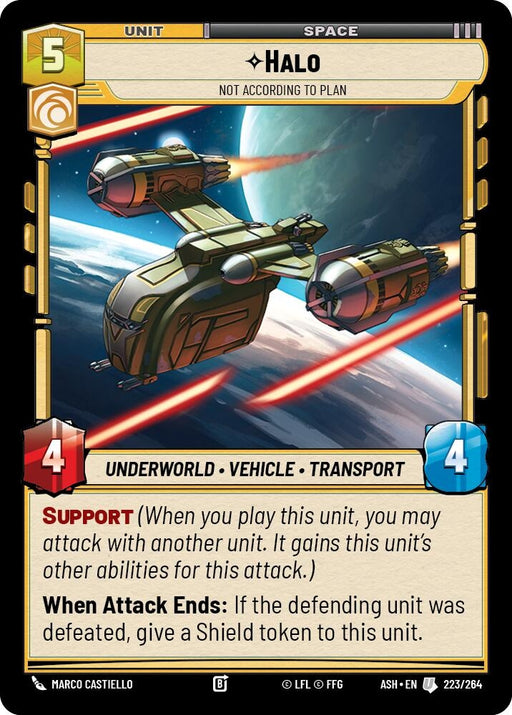 Image for Halo - Not According to Plan (223/264) [Ashes of the Empire] {ASH} - Star Wars: Unlimited