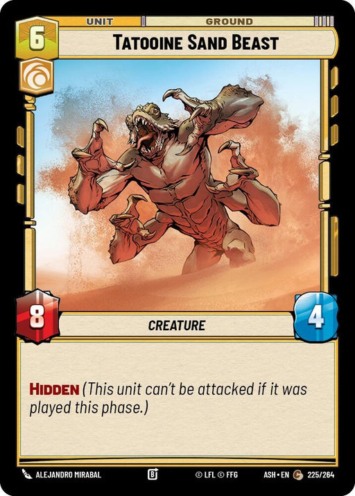 Image for Tatooine Sand Beast (225/264) [Ashes of the Empire] {ASH} - Star Wars: Unlimited