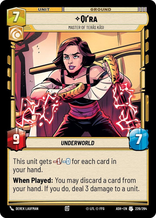 Image for Qi'ra - Master of Teras Kasi (226/264) [Ashes of the Empire] {ASH} - Star Wars: Unlimited