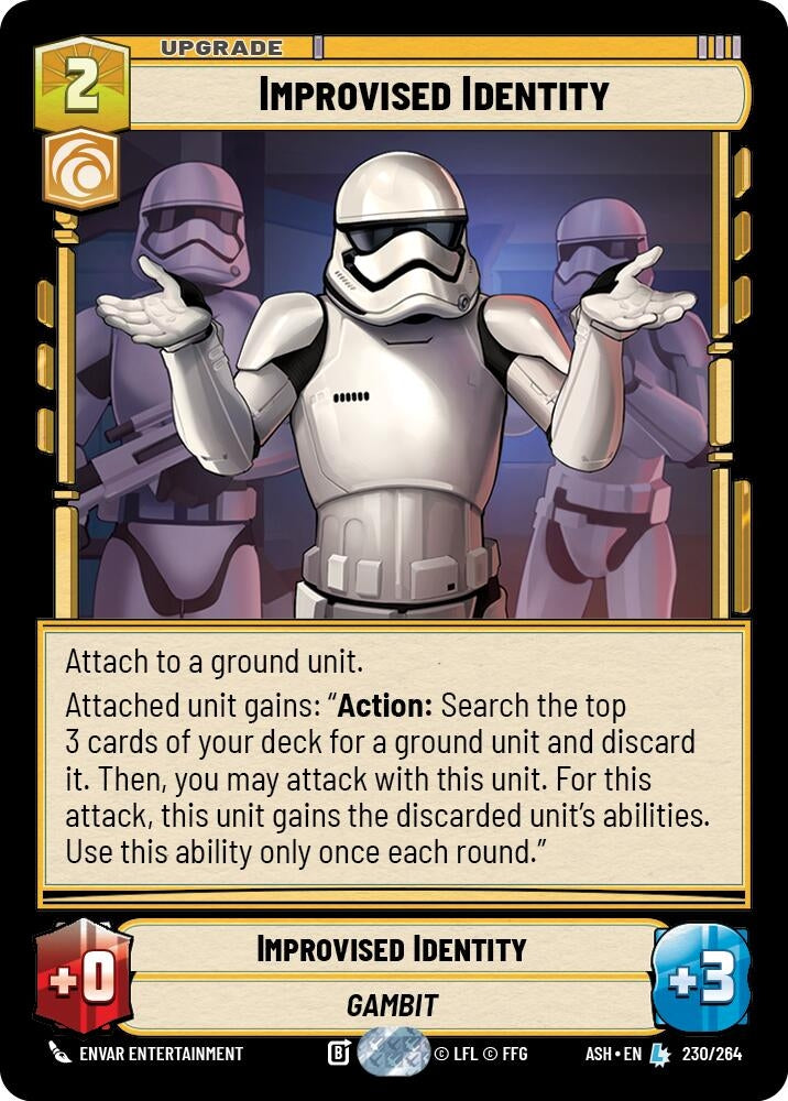 Image for Improvised Identity (230/264) [Ashes of the Empire] {ASH} - Star Wars: Unlimited