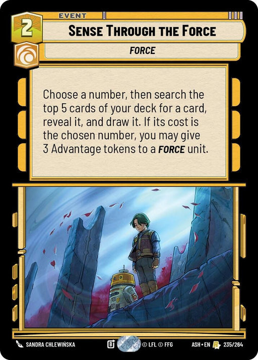 Image for Sense Through the Force (235/264) [Ashes of the Empire] {ASH} - Star Wars: Unlimited