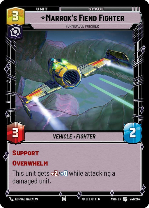 Image for Marrok's Fiend Fighter - Formidable Pursuer (241/264) [Ashes of the Empire] {ASH} - Star Wars: Unlimited