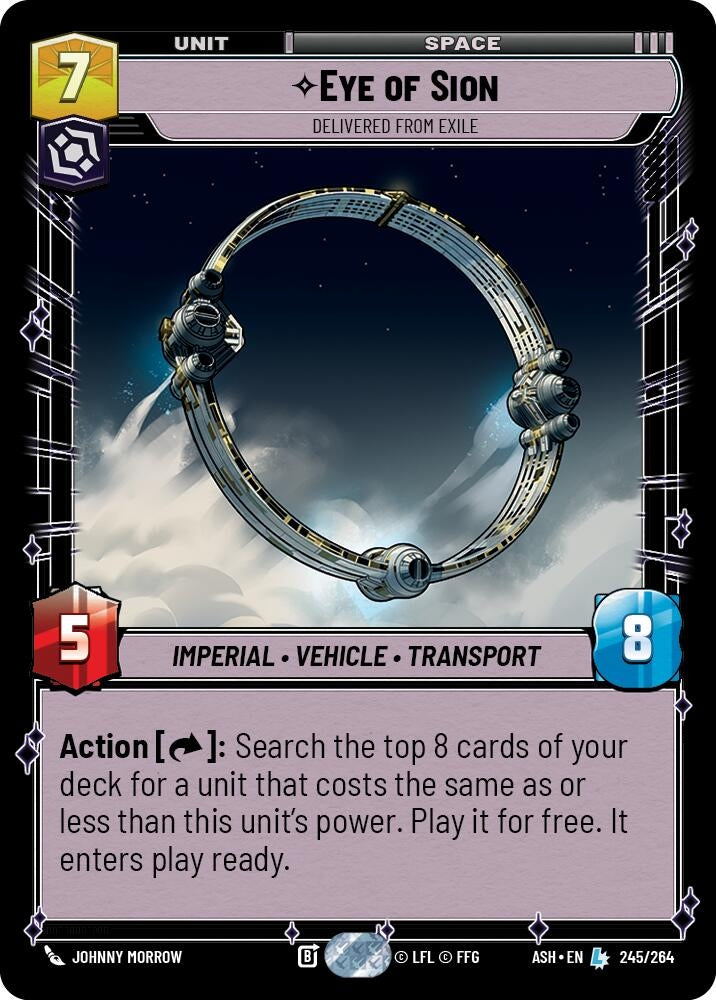 Image for Eye of Sion - Delivered from Exile (245/264) [Ashes of the Empire] {ASH} - Star Wars: Unlimited