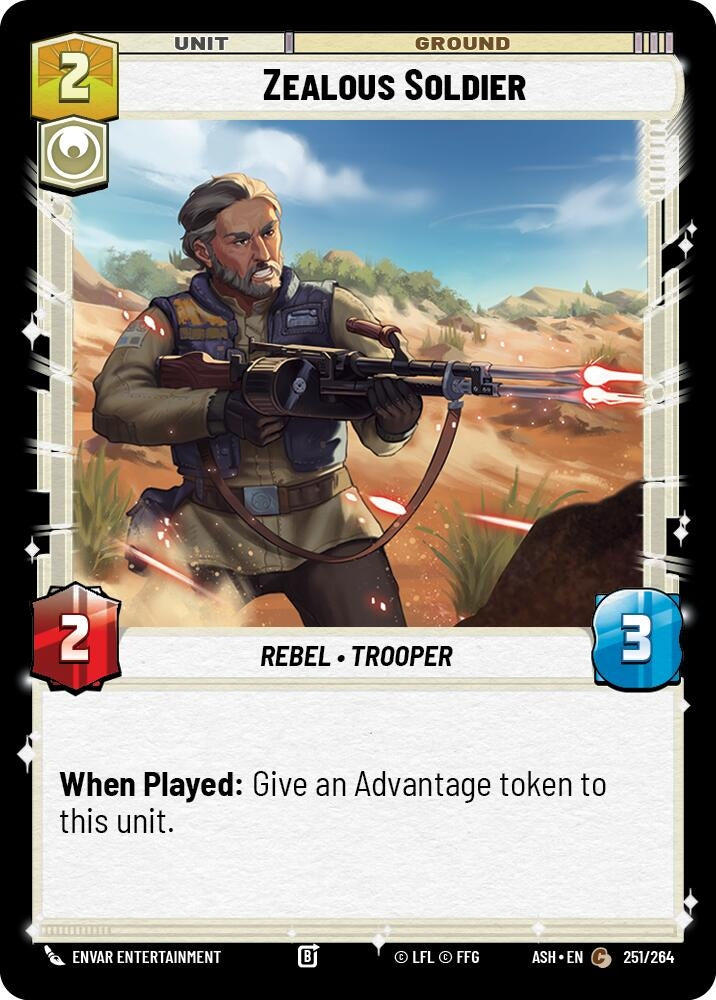 Image for Zealous Soldier (251/264) [Ashes of the Empire] {ASH} - Star Wars: Unlimited