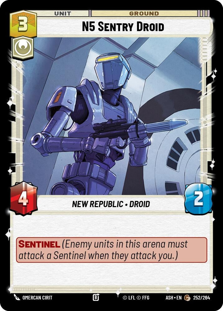 Image for N5 Sentry Droid (252/264) [Ashes of the Empire] {ASH} - Star Wars: Unlimited