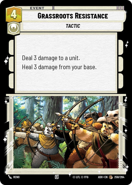 Image for Grassroots Resistance (258/264) [Ashes of the Empire] {ASH} - Star Wars: Unlimited