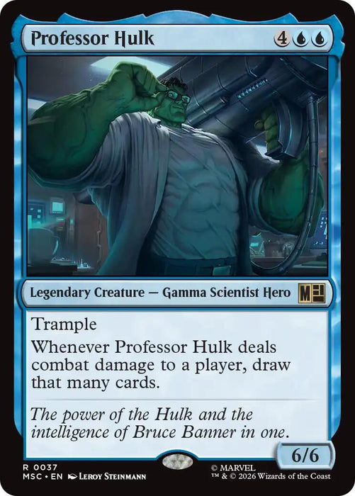 Image for Professor Hulk (Surge Foil) (37) [Commander: Marvel Super Heroes] - Magic: The Gathering