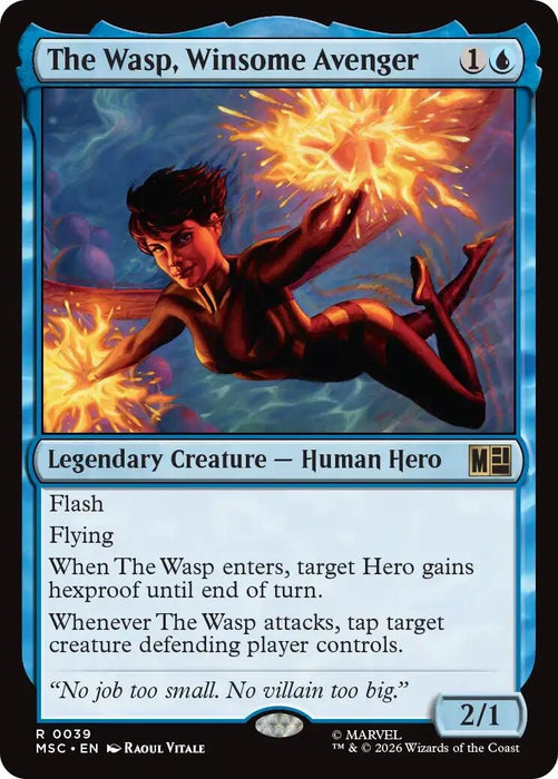 Image for The Wasp, Winsome Avenger (Surge Foil) (39) [Commander: Marvel Super Heroes] - Magic: The Gathering