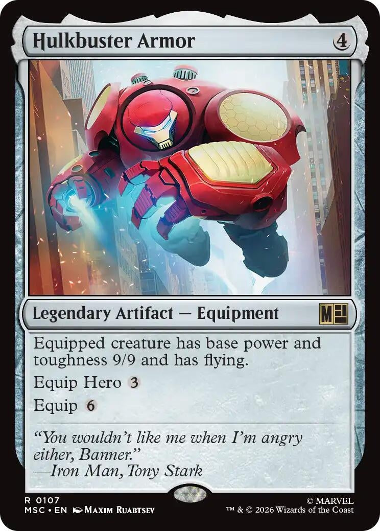 Image for Hulkbuster Armor (Surge Foil) (107) [Commander: Marvel Super Heroes] - Magic: The Gathering