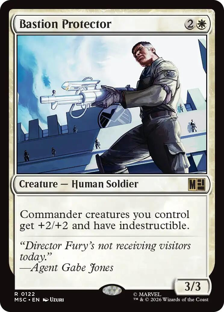 Image for Bastion Protector (Surge Foil) (122) [Commander: Marvel Super Heroes] - Magic: The Gathering