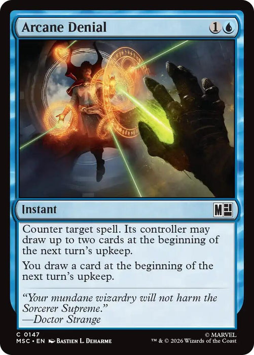 Image for Arcane Denial (Surge Foil) (147) [Commander: Marvel Super Heroes] - Magic: The Gathering