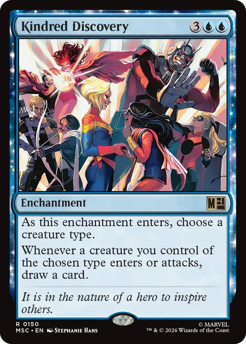 Image for Kindred Discovery (Surge Foil) (150) [Commander: Marvel Super Heroes] - Magic: The Gathering