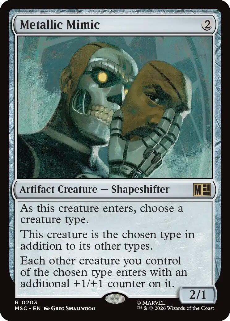 Image for Metallic Mimic (Surge Foil) (203) [Commander: Marvel Super Heroes] - Magic: The Gathering