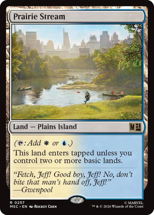 Image for Prairie Stream (Surge Foil) (257) [Commander: Marvel Super Heroes] - Magic: The Gathering