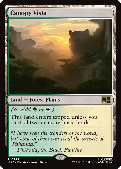 Image for Canopy Vista (227) [Commander: Marvel Super Heroes] - Magic: The Gathering