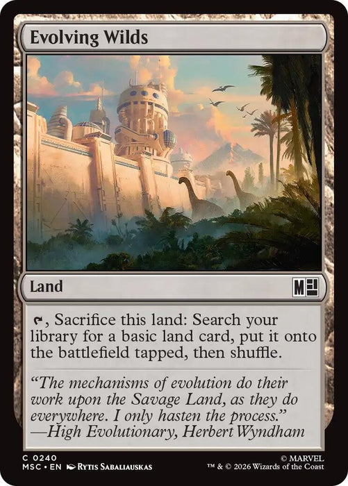 Image for Evolving Wilds (240) [Commander: Marvel Super Heroes] - Magic: The Gathering