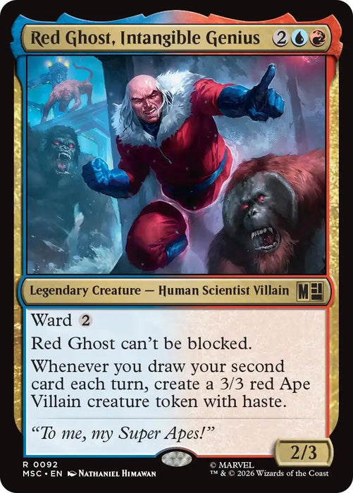 Image for Red Ghost, Intangible Genius (92) [Commander: Marvel Super Heroes] - Magic: The Gathering