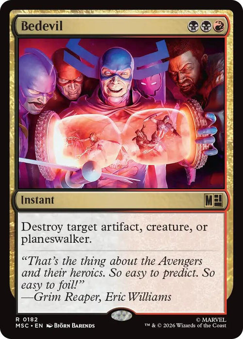 Image for Bedevil (Surge Foil) (182) [Commander: Marvel Super Heroes] - Magic: The Gathering