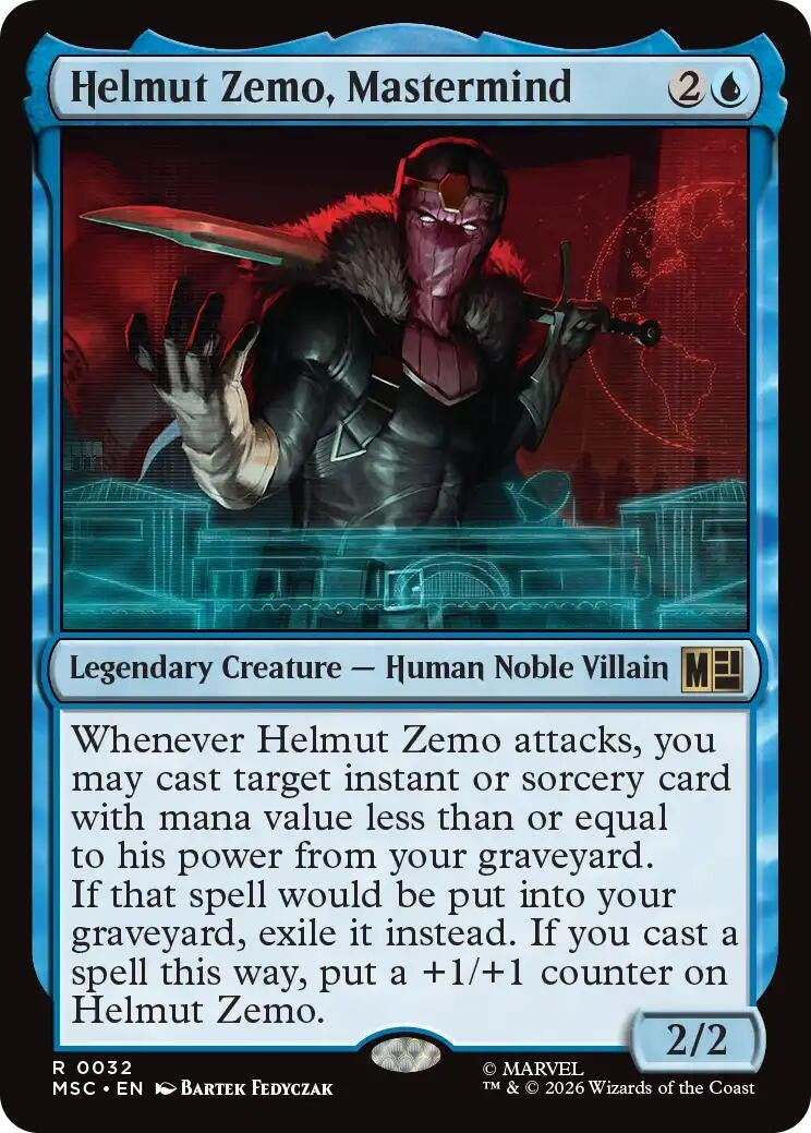 Image for Helmut Zemo, Mastermind (32) [Commander: Marvel Super Heroes] - Magic: The Gathering