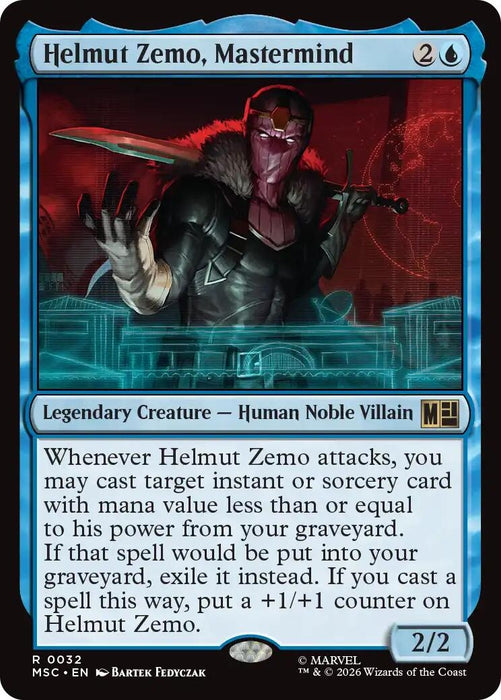 Image for Helmut Zemo, Mastermind (32) [Commander: Marvel Super Heroes] - Magic: The Gathering