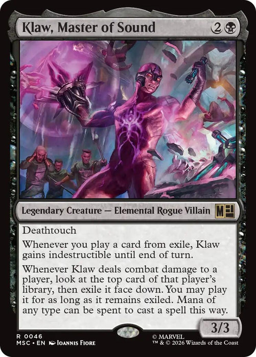 Image for Klaw, Master of Sound (46) [Commander: Marvel Super Heroes] - Magic: The Gathering