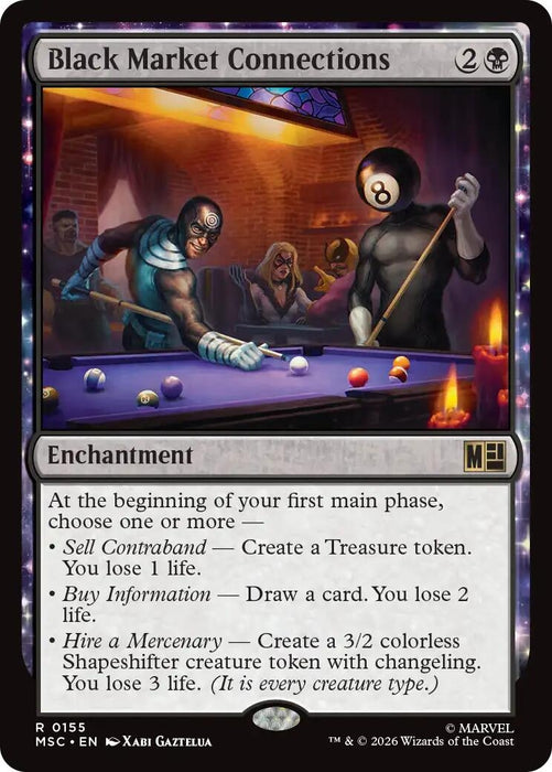 Image for Black Market Connections (Surge Foil) (155) [Commander: Marvel Super Heroes] - Magic: The Gathering
