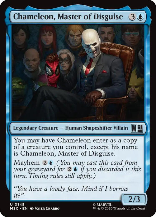 Image for Chameleon, Master of Disguise (Surge Foil) (148) [Commander: Marvel Super Heroes] - Magic: The Gathering