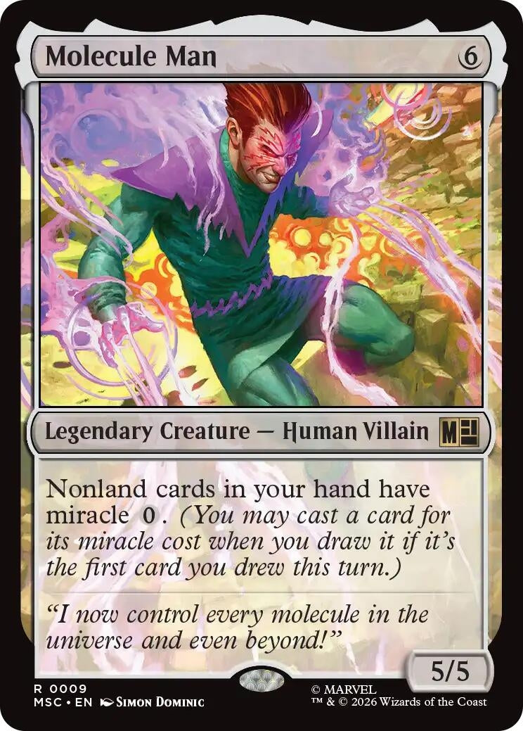 Image for Molecule Man (Surge Foil) (9) [Commander: Marvel Super Heroes] - Magic: The Gathering