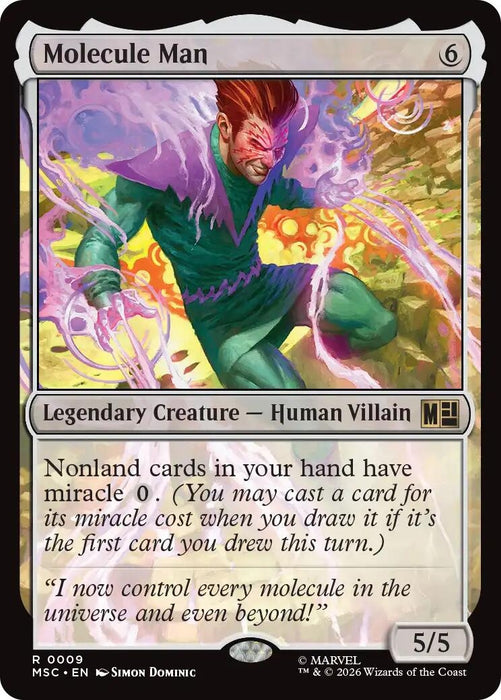 Image for Molecule Man (Surge Foil) (9) [Commander: Marvel Super Heroes] - Magic: The Gathering