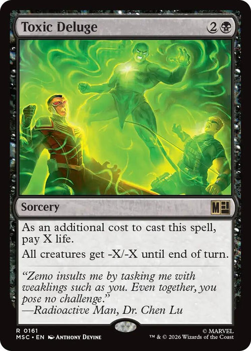 Image for Toxic Deluge (Surge Foil) (161) [Commander: Marvel Super Heroes] - Magic: The Gathering