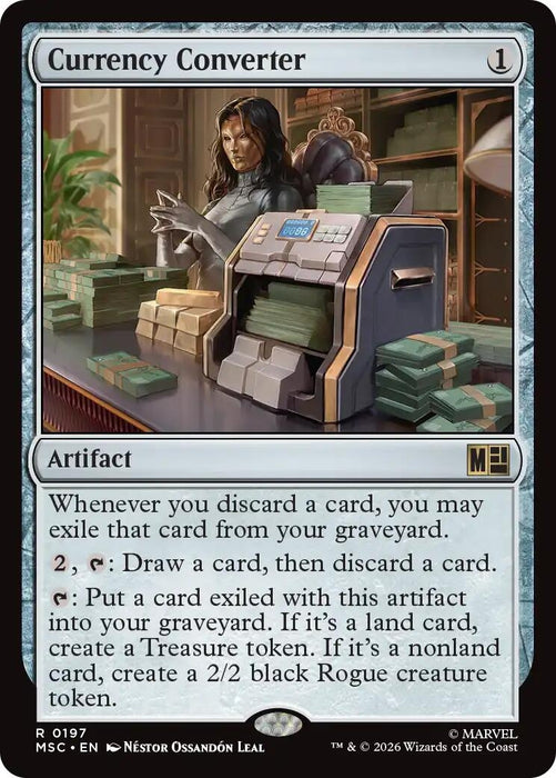Image for Currency Converter (Surge Foil) (197) [Commander: Marvel Super Heroes] - Magic: The Gathering