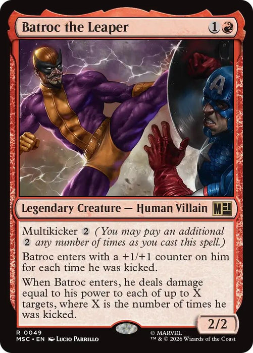 Image for Batroc the Leaper (Surge Foil) (49) [Commander: Marvel Super Heroes] - Magic: The Gathering