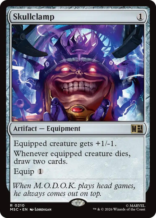 Image for Skullclamp (210) [Commander: Marvel Super Heroes] - Magic: The Gathering