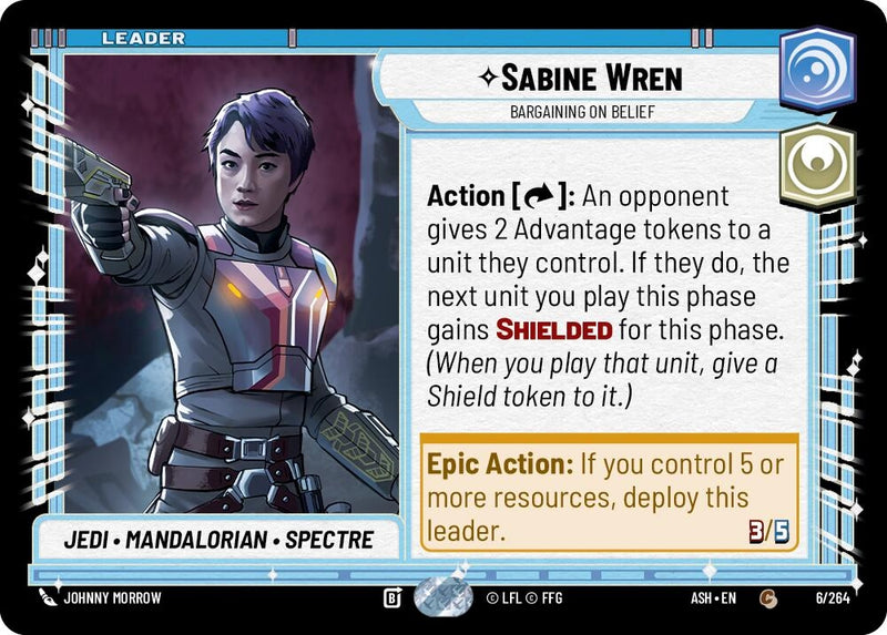 Image for Sabine Wren - Bargaining on Belief (6/264) [Ashes of the Empire] {ASH} - Star Wars: Unlimited