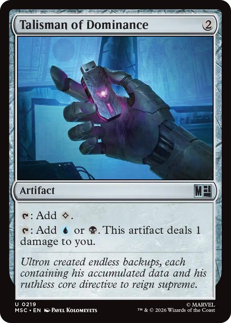 Image for Talisman of Dominance (219) [Commander: Marvel Super Heroes] - Magic: The Gathering